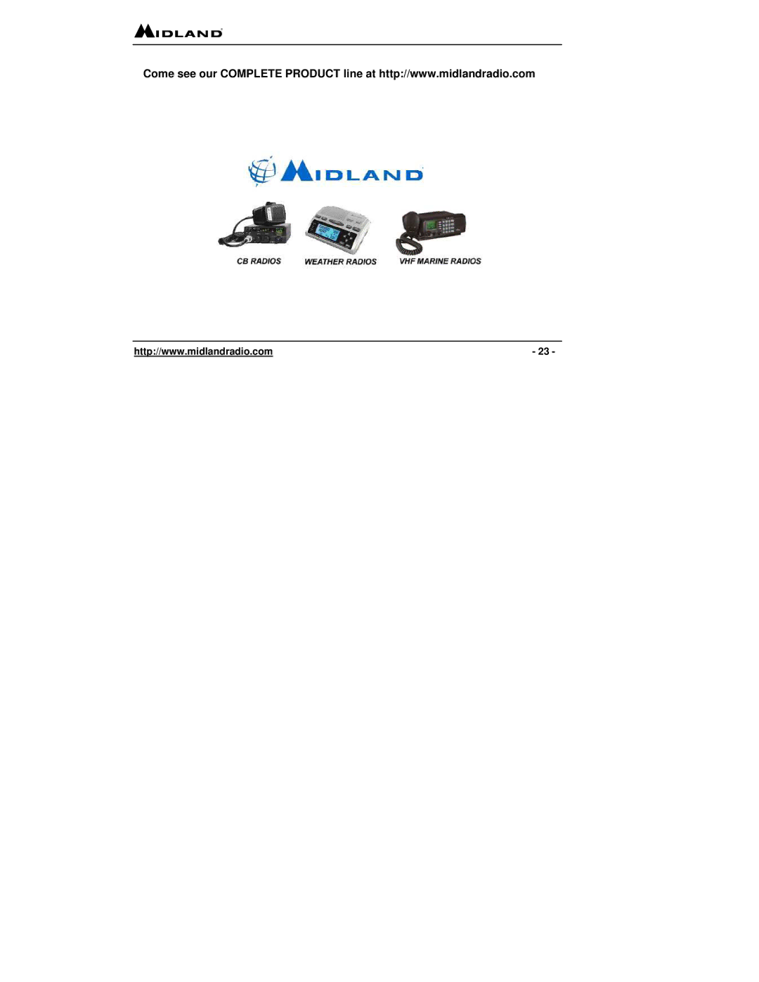 Midland Radio LXT 315 Series, LXT 300 Series owner manual 