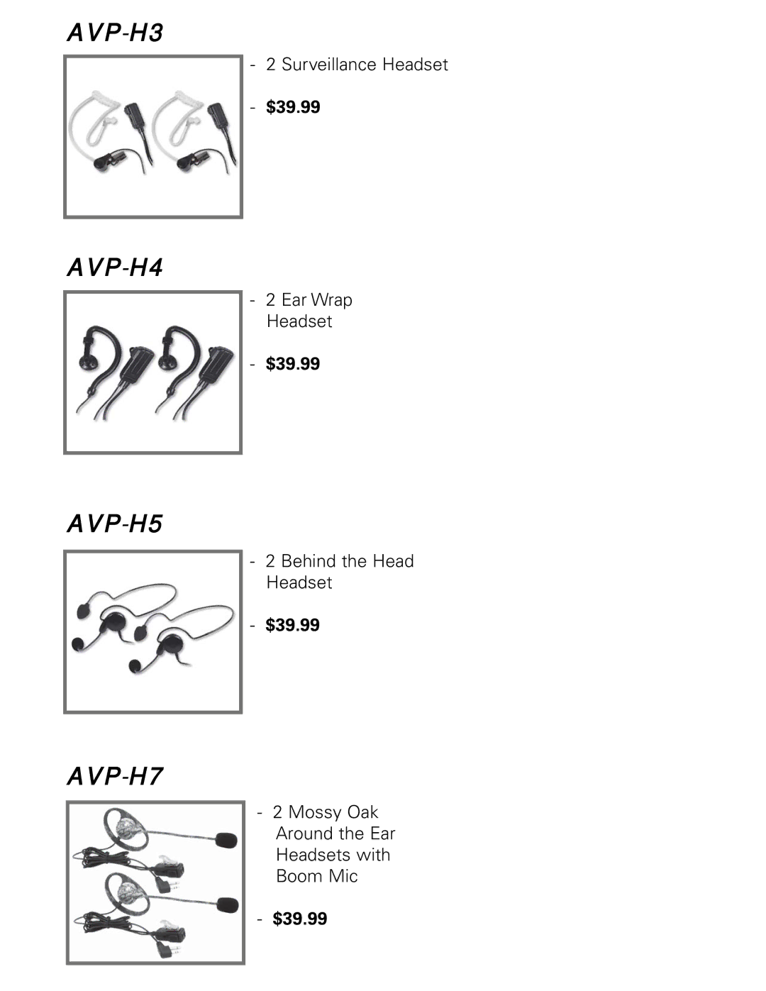 Midland Radio LXT112 Series owner manual AVP-H3 