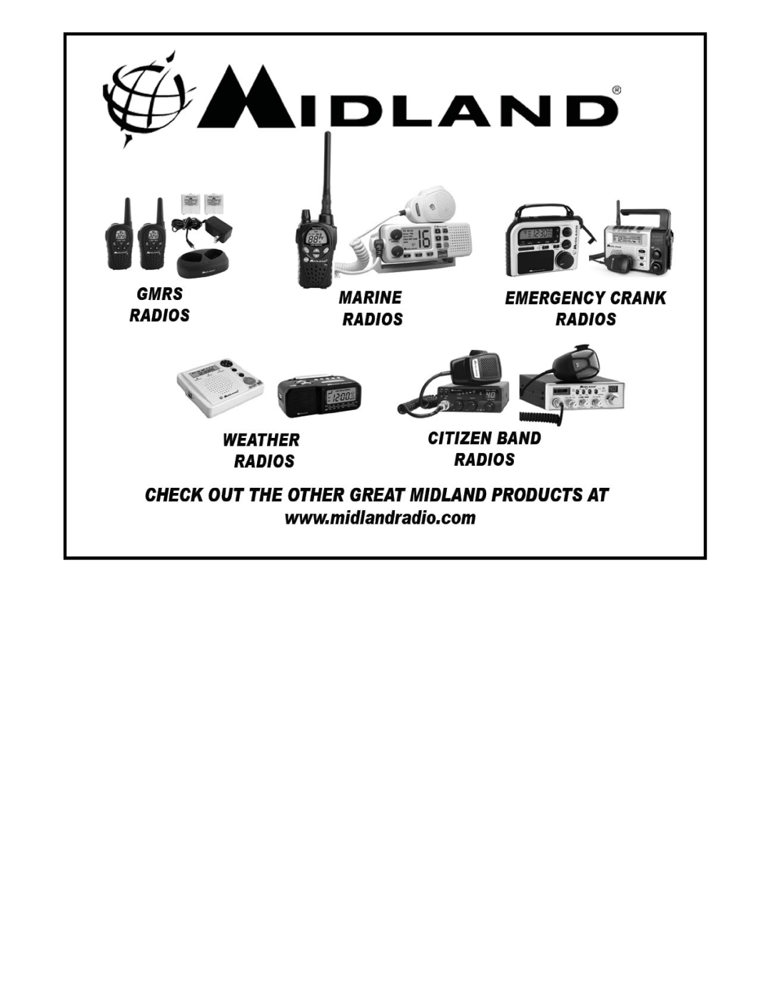 Midland Radio LXT112 Series owner manual 