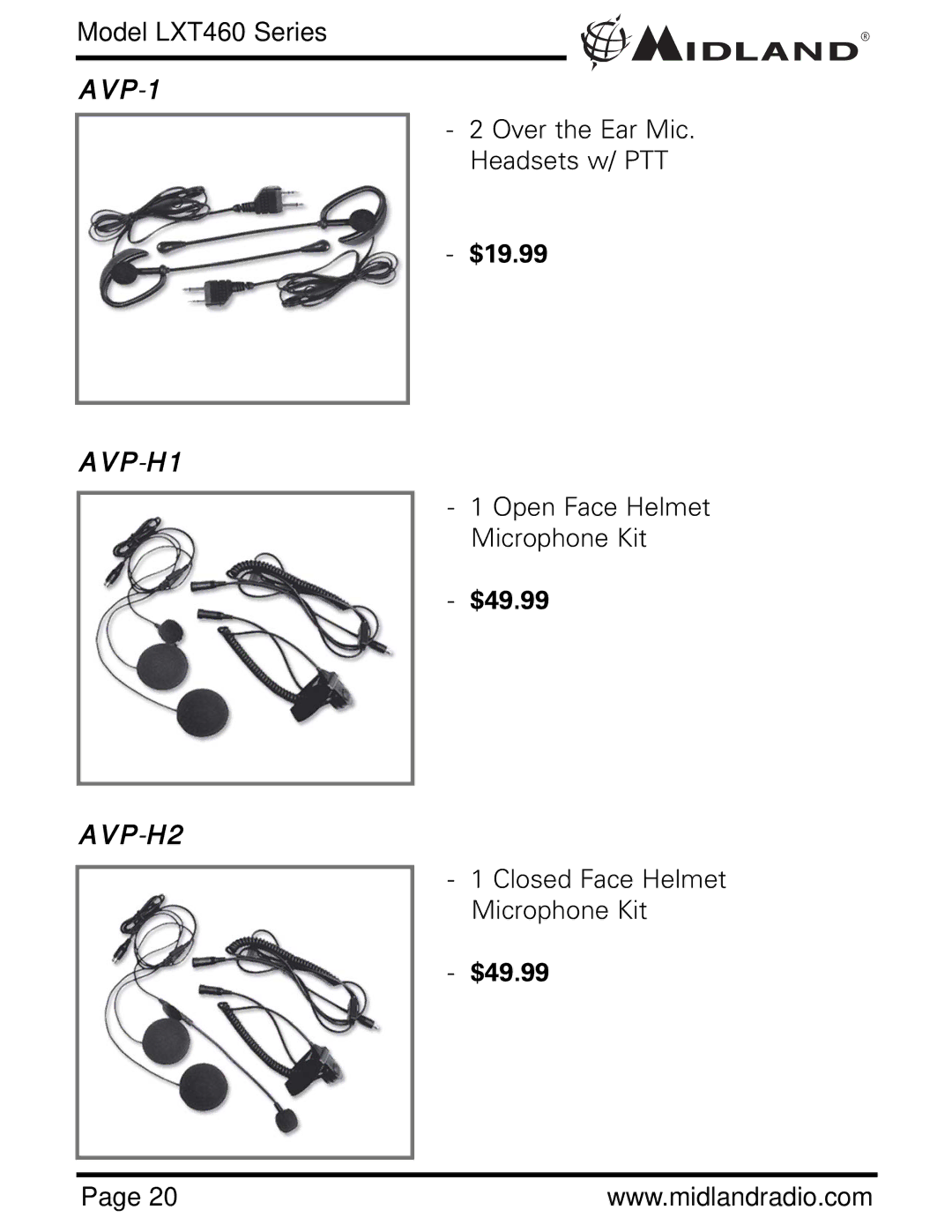 Midland Radio LXT460 Series owner manual $19.99, $49.99 