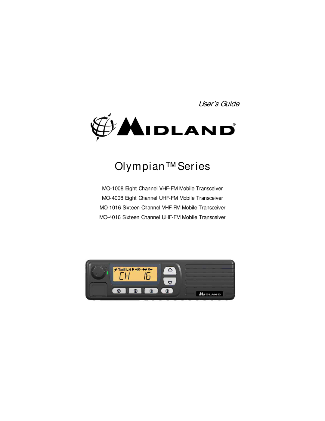 Midland Radio MO-1016, MO-1008, MO-4008, MO-4016 manual Olympian Series 