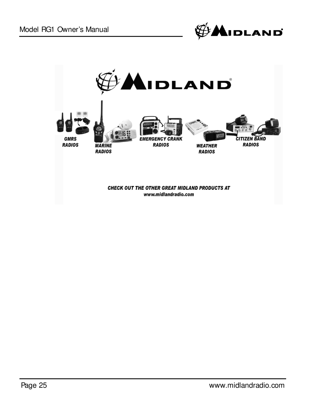 Midland Radio Regatta 1 owner manual Page 