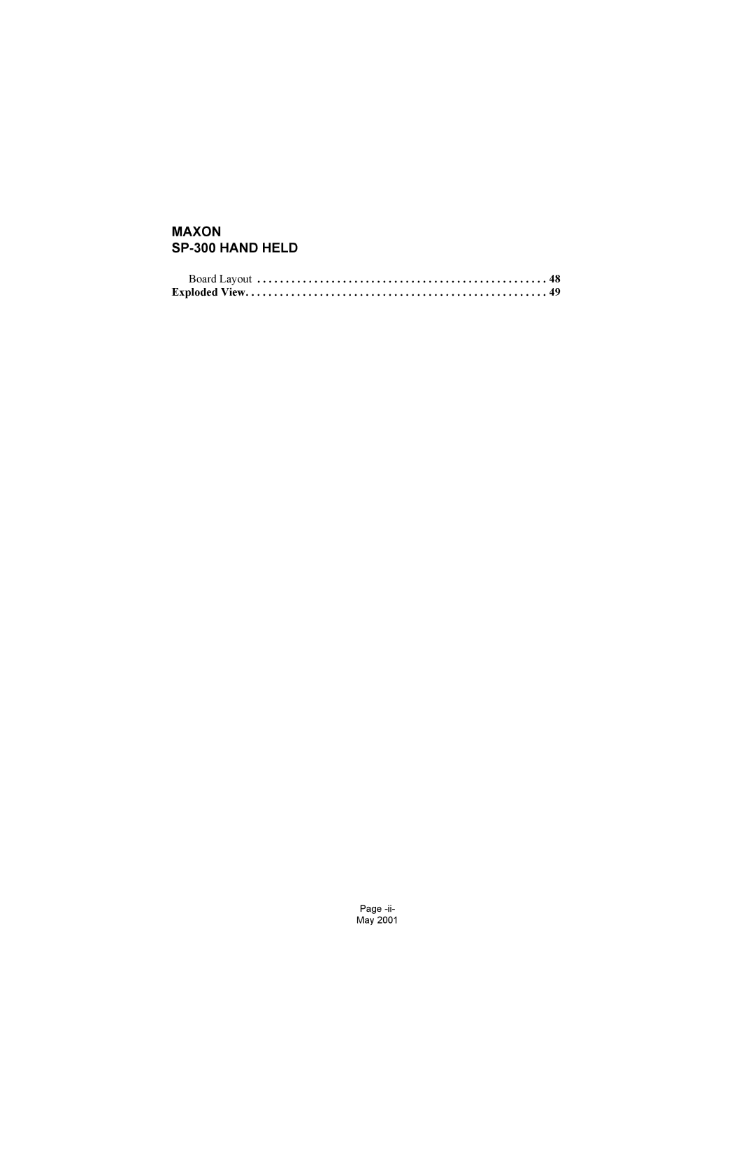 Midland Radio SP-300 service manual Board Layout Exploded View 