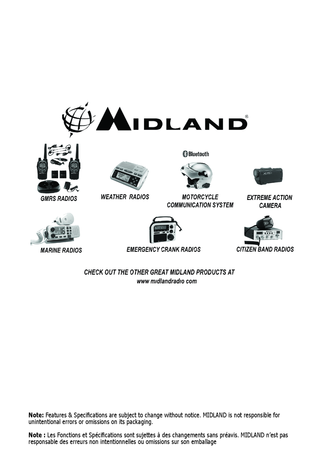 Midland Radio WR120 owner manual 