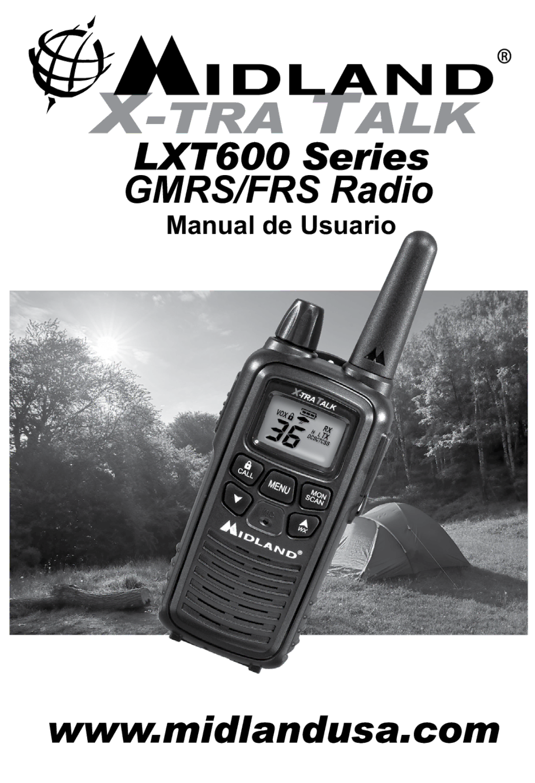 Midland Radio X-TRA TALK GMRS/FRS Radio, LXT600 manual Manual de Usuario 