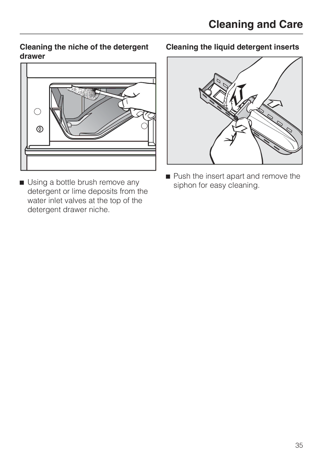 Miele 07 509 320 operating instructions Cleaning and Care 