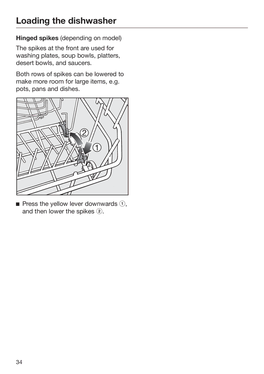 Miele 09 645 470 manual Loading the dishwasher 