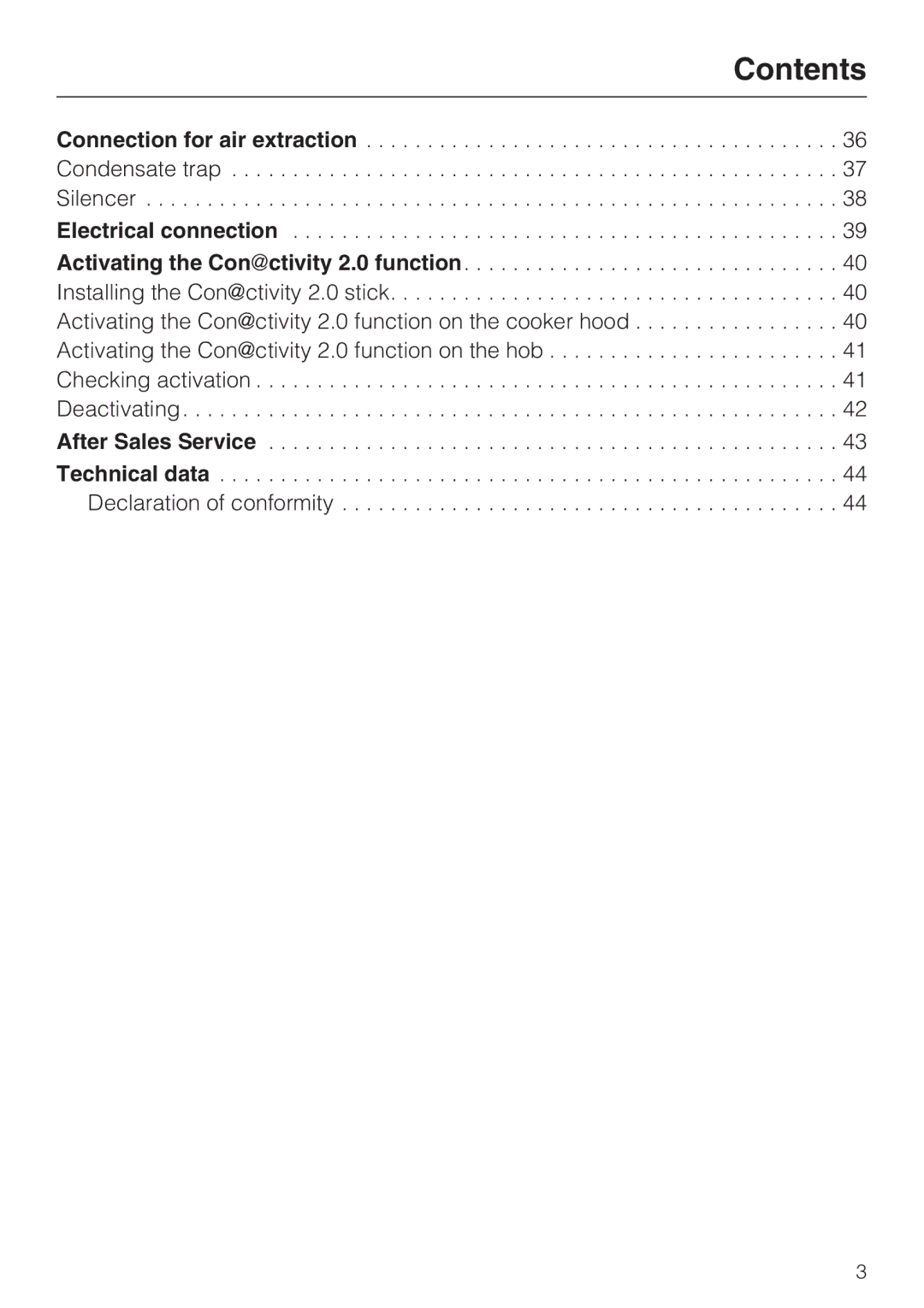 Miele 09 730 840 installation instructions Declaration of conformity 