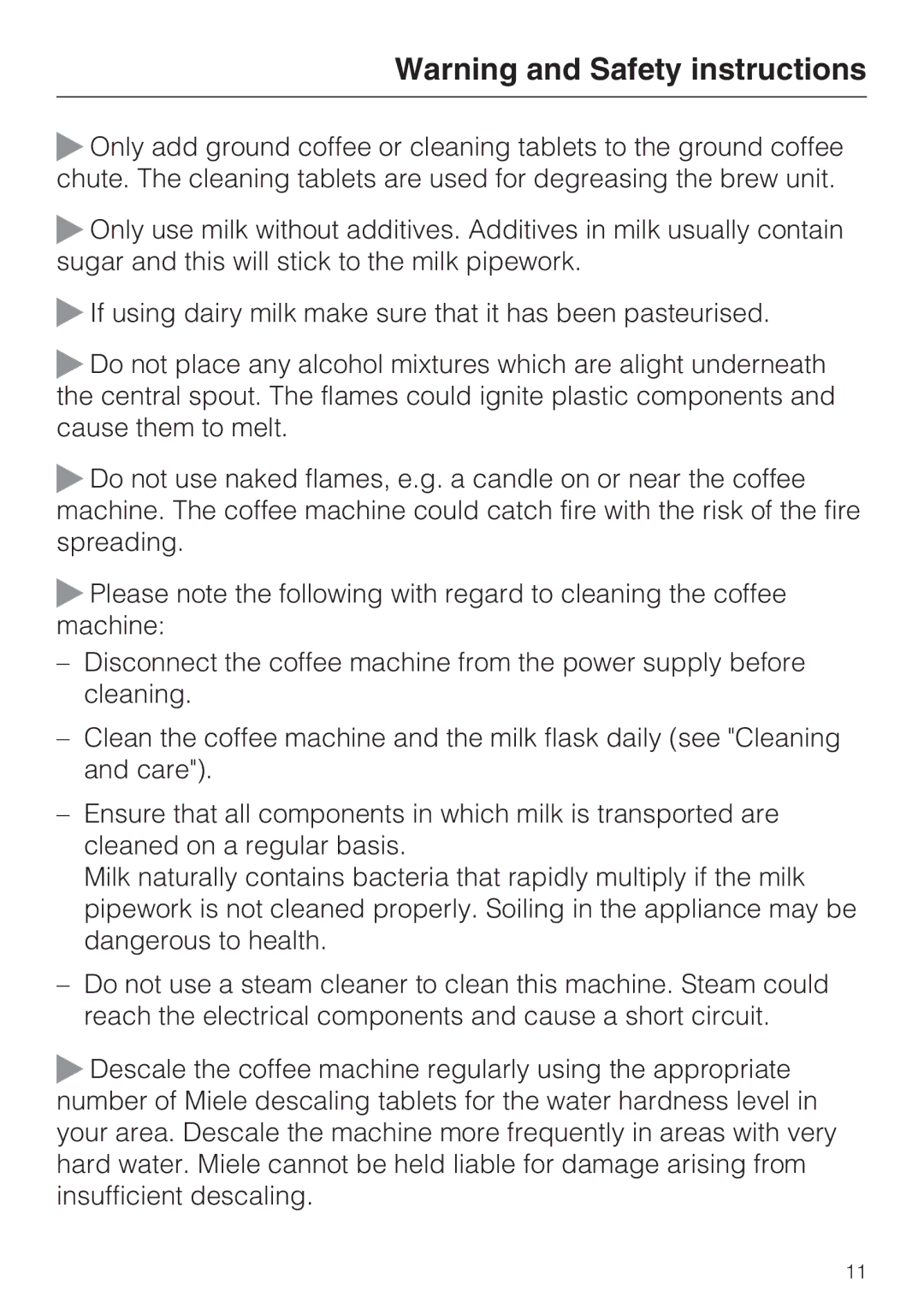 Miele 09 732 150 manual 