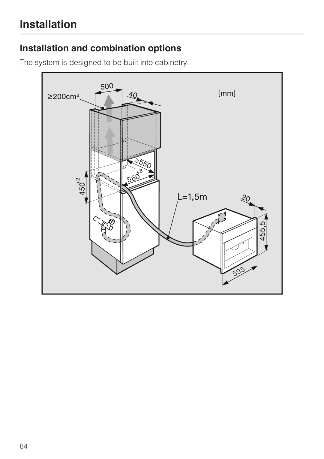 Miele 09 741 681 installation instructions Installation and combination options 