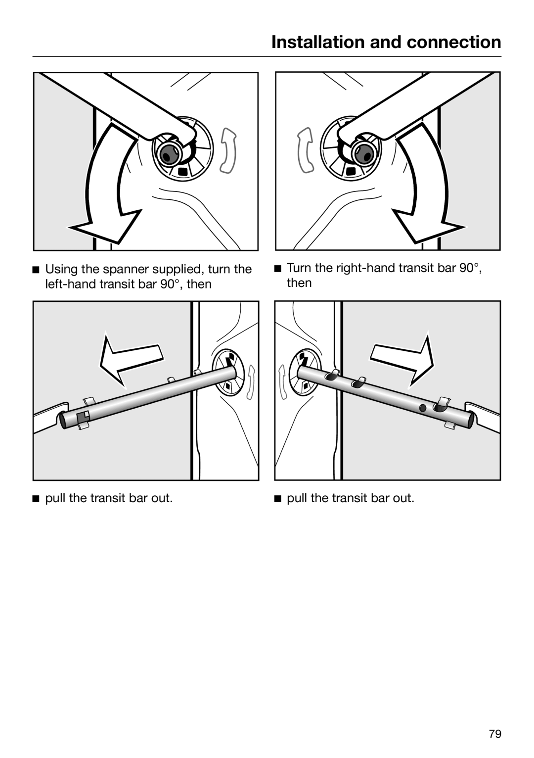 Miele 09 844 920 operating instructions Installation and connection 