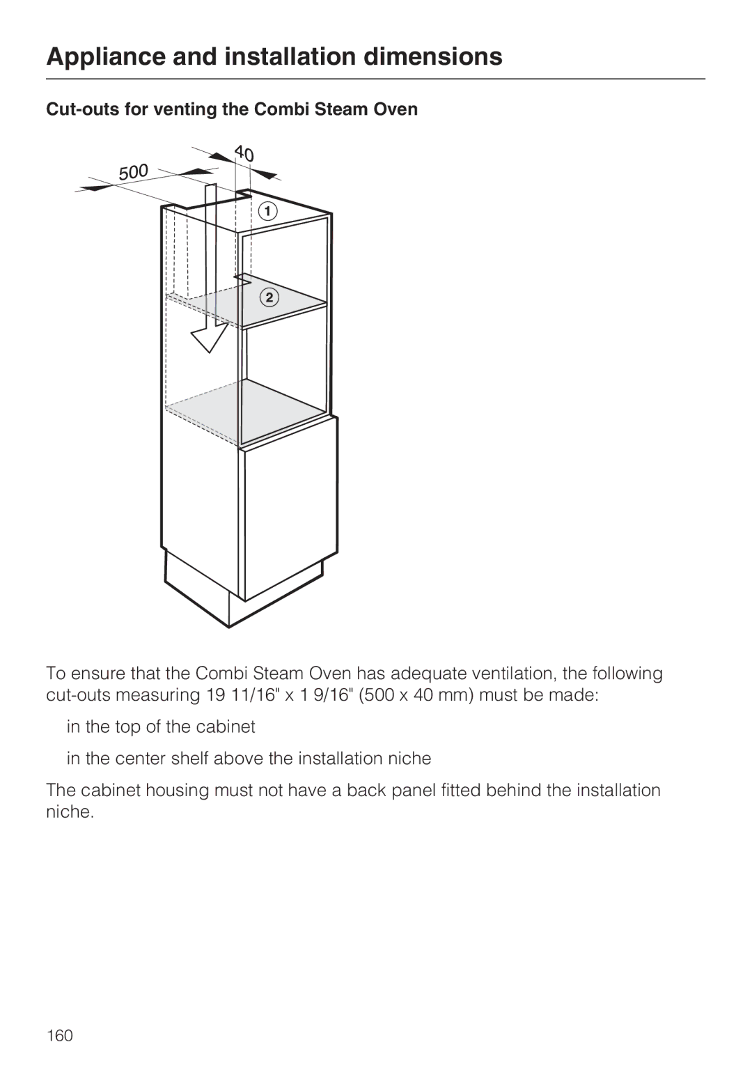 Miele 09 855 050 installation instructions 160 