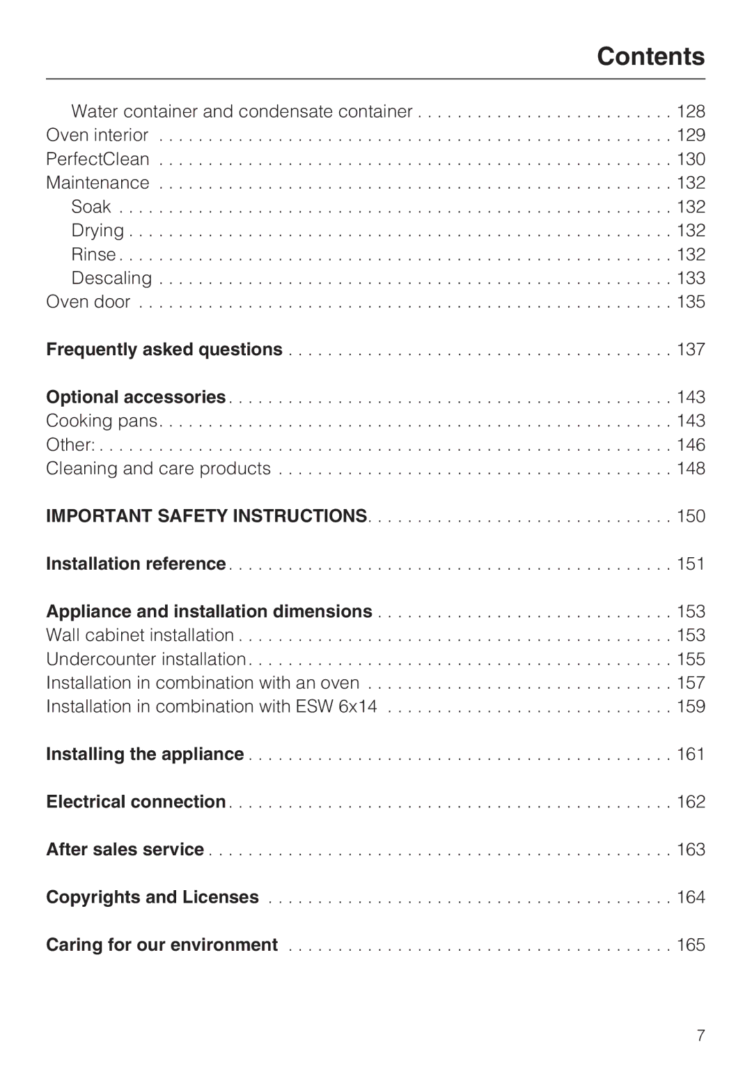 Miele 09 855 050 installation instructions Frequently asked questions 