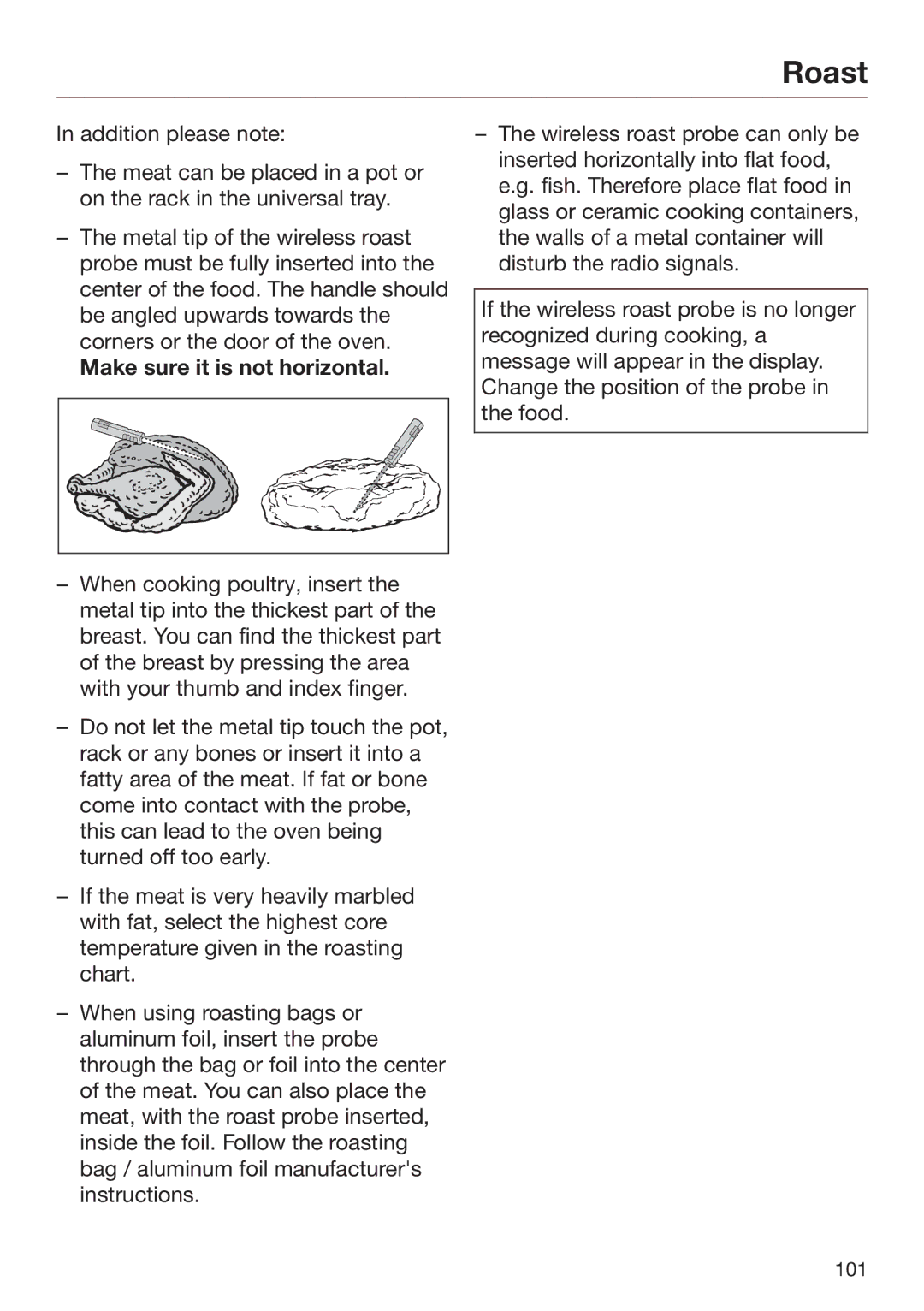 Miele 09 898 020 operating instructions Make sure it is not horizontal 