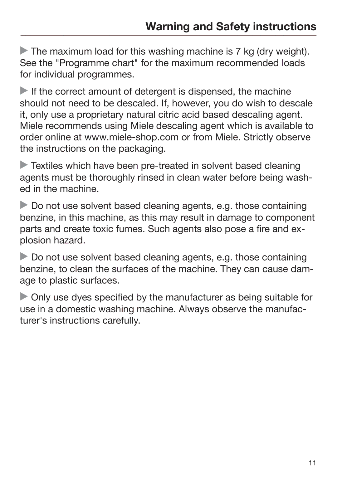 Miele 09 900 690 operating instructions 