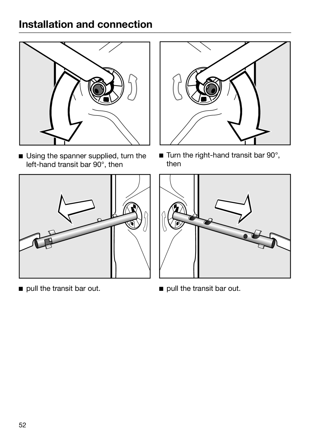 Miele 09 900 690 operating instructions Installation and connection 