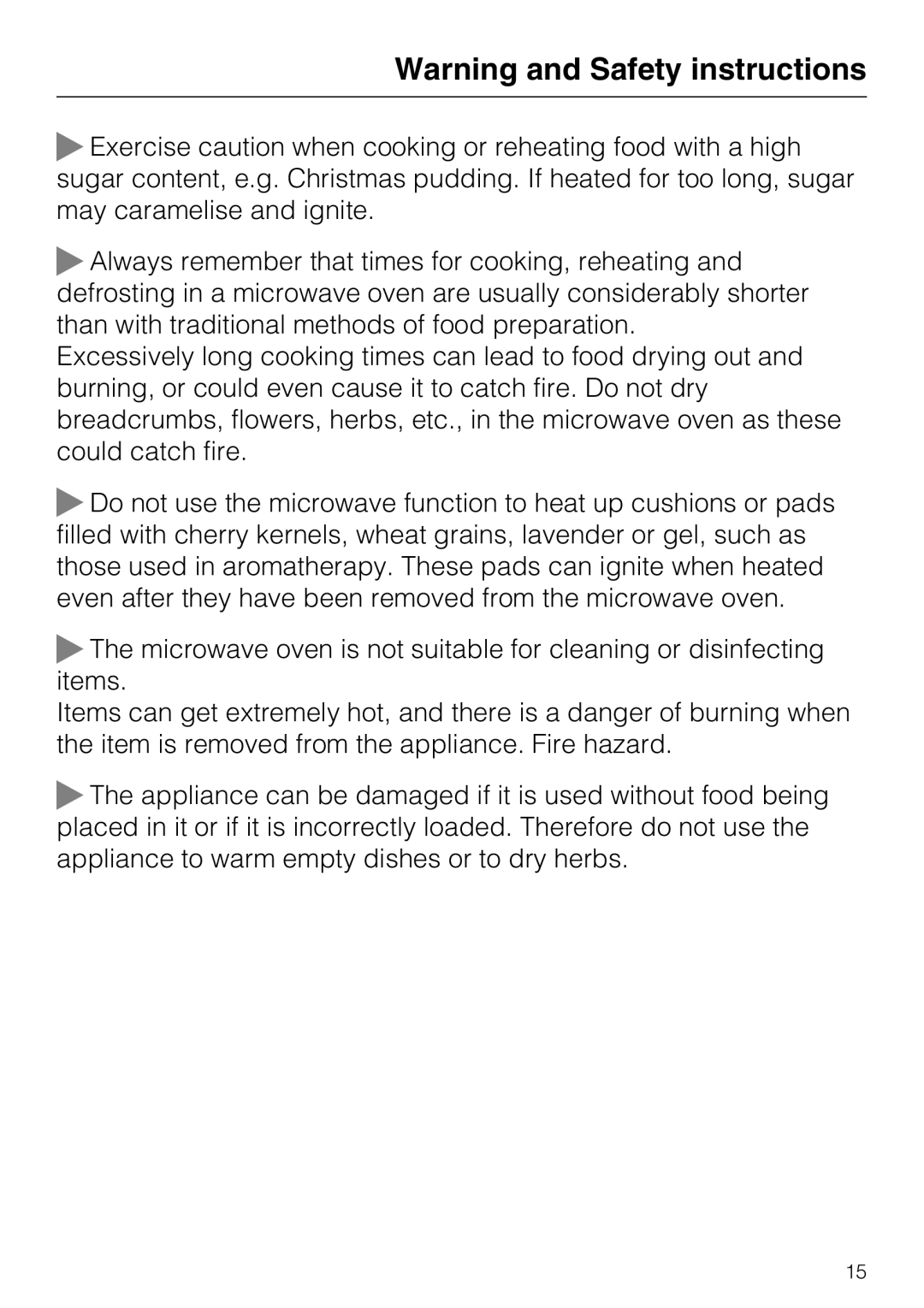 Miele 09 919 100 operating instructions 