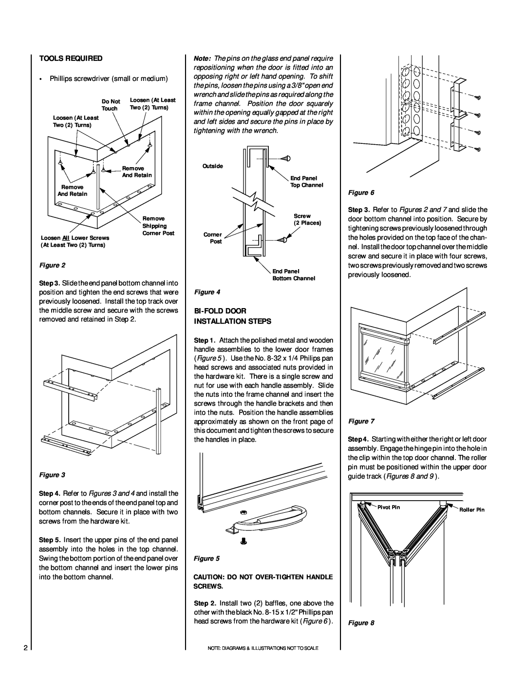 Miele 38ACR installation instructions Tools Required, Bi-Folddoor Installation Steps 