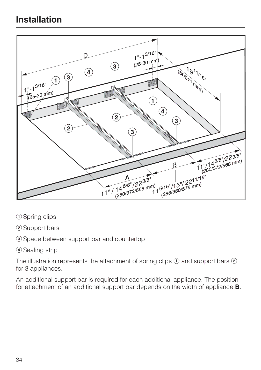 Miele CS 1011 installation instructions Installation 