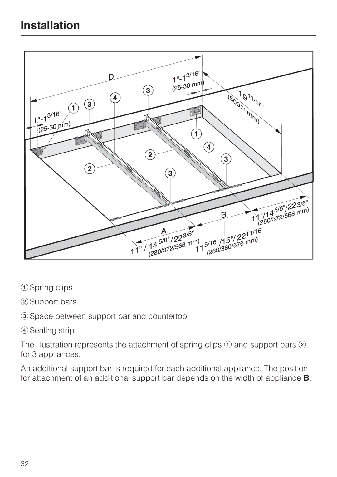 Miele CS 1012 installation instructions Installation 