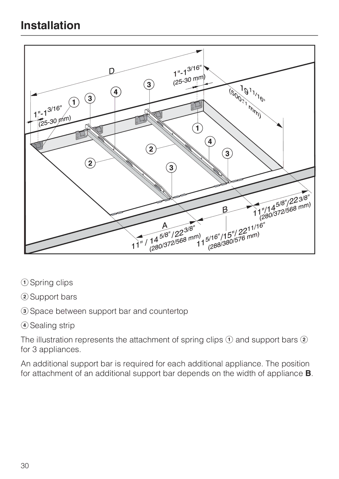 Miele CS 1028 installation instructions Installation 