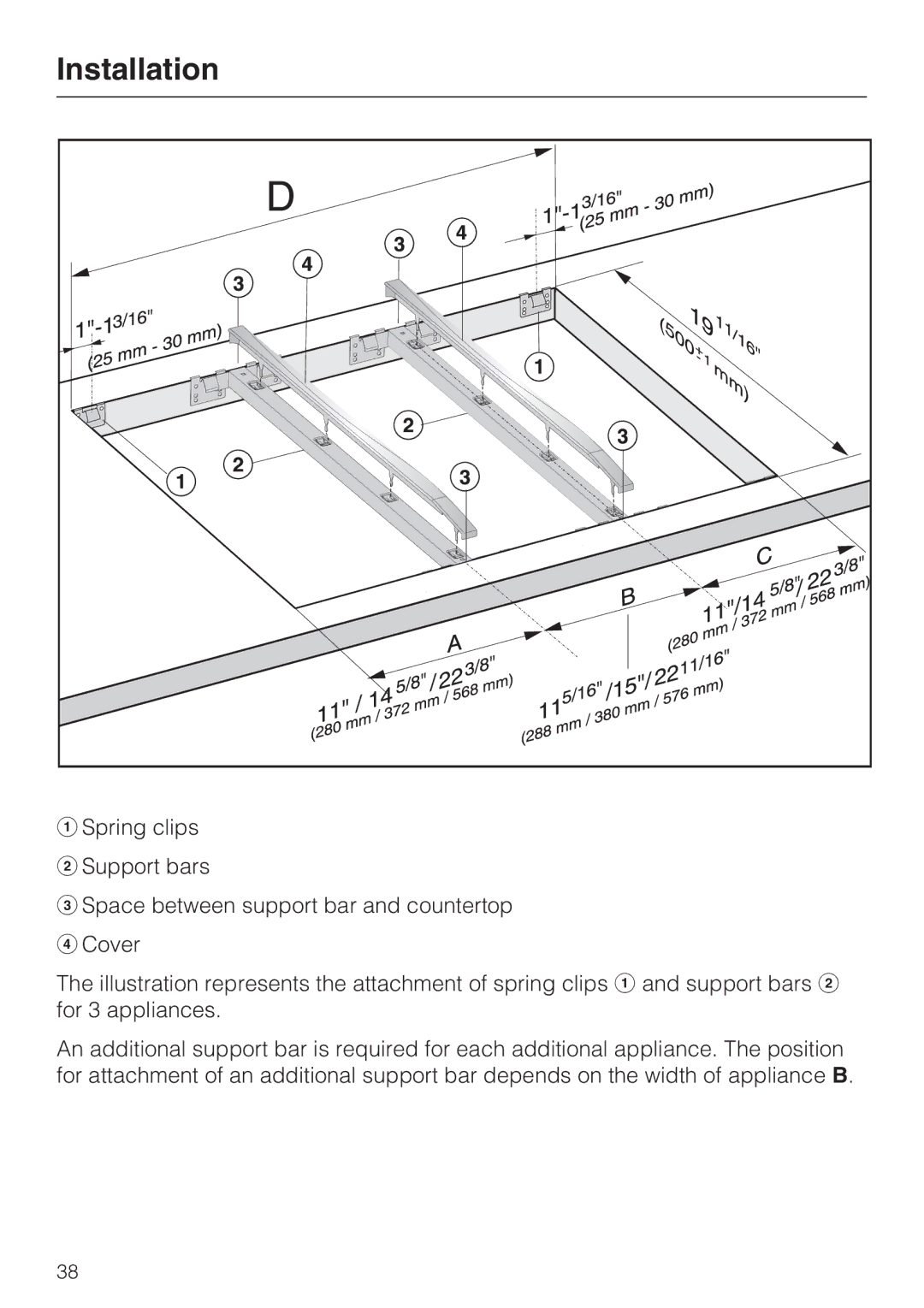 Miele CS 1221 installation instructions Installation 