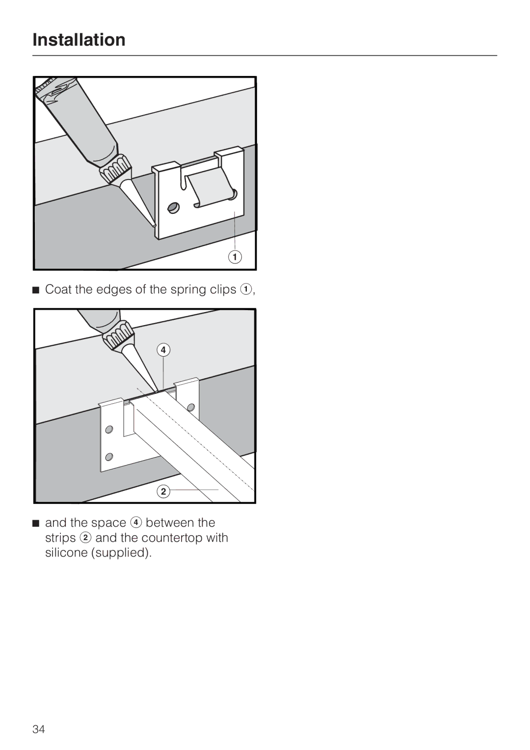 Miele CS 1223 installation instructions Installation 