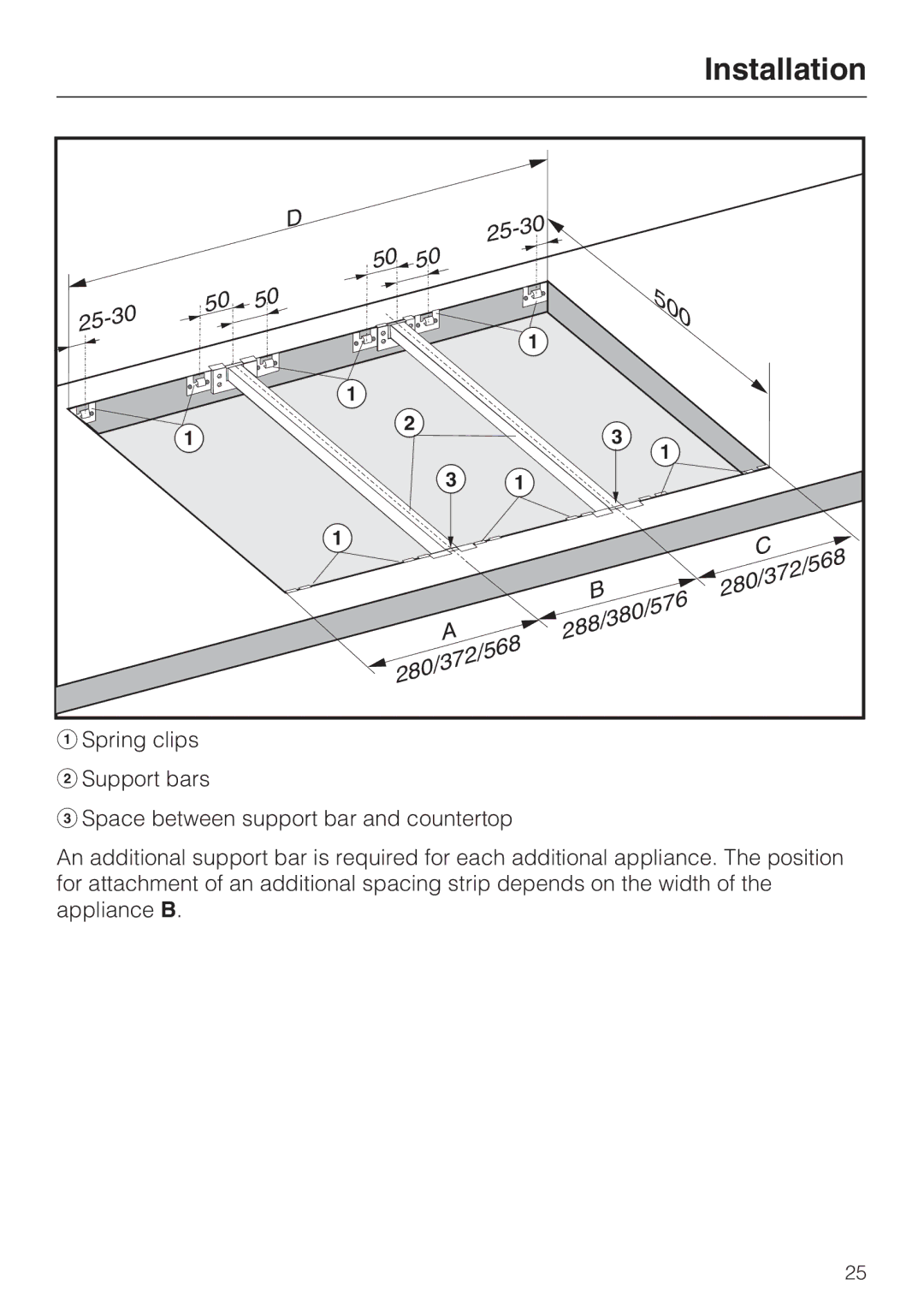 Miele CS 1421 installation instructions 500 