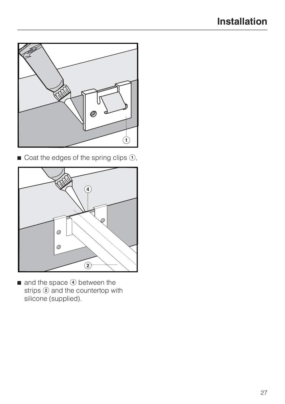 Miele CS 1421 installation instructions Installation 