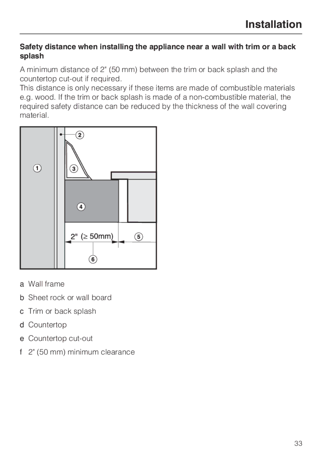 Miele CS1212 installation instructions Installation 