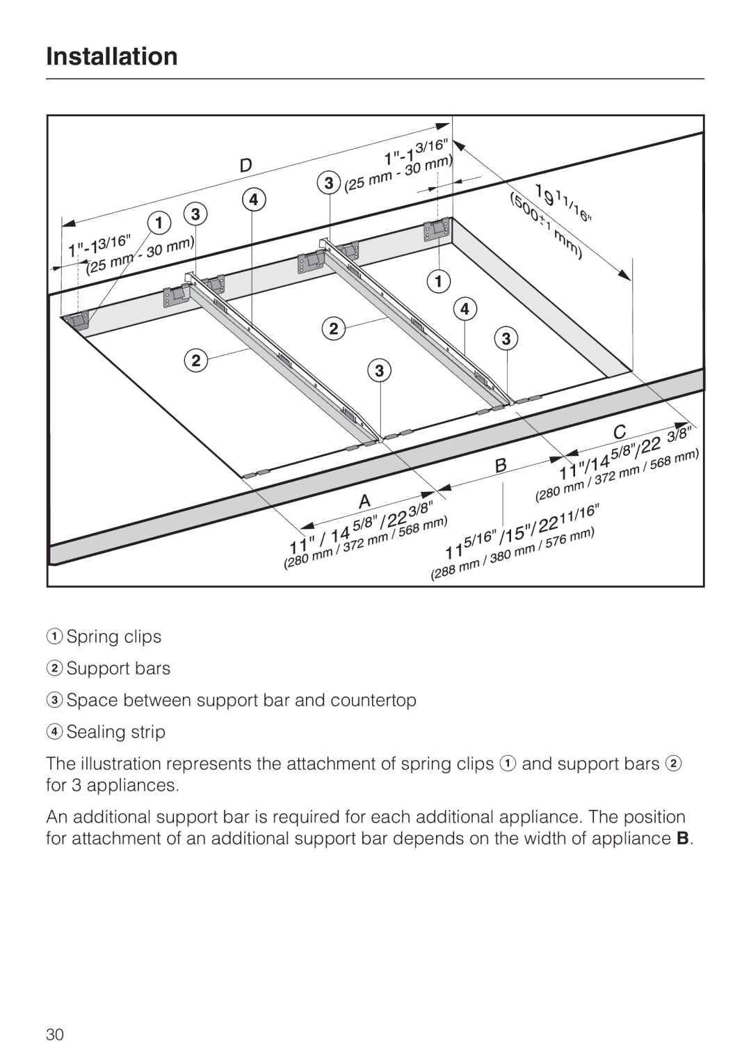 Miele CS1411 installation instructions Installation 