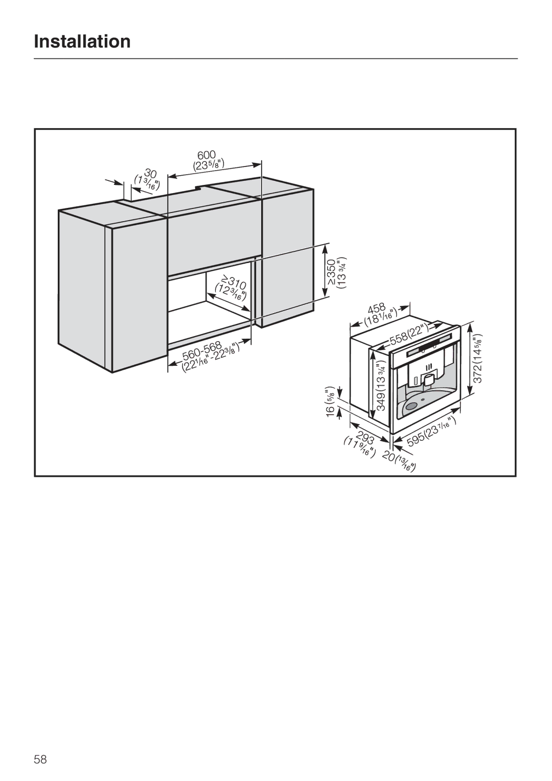 Miele CVA 2660 installation instructions Installation 