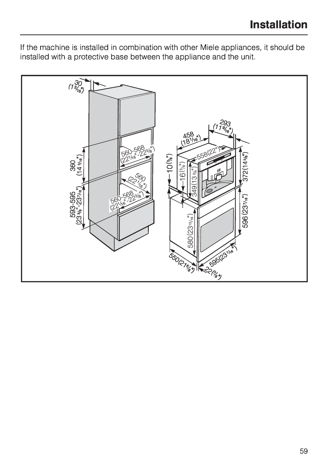 Miele CVA 2660 manual Installation 