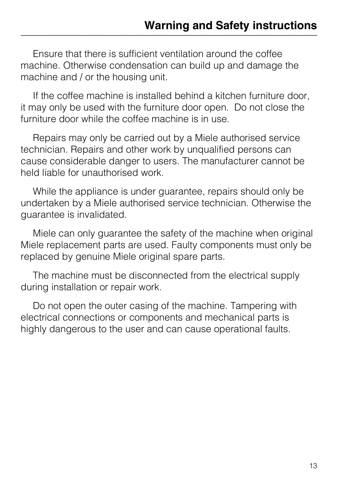 Miele CVA 6431 (C) installation instructions 