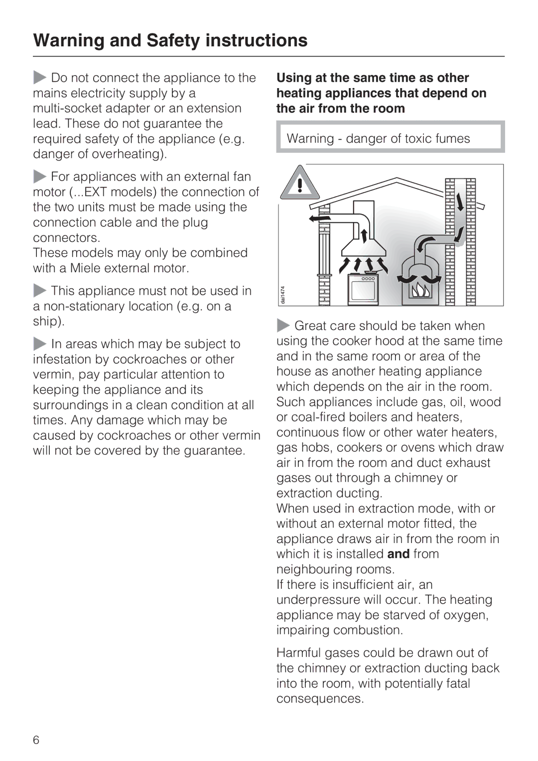 Miele DA 2270 EXT, DA 2210, DA 2250 EXT installation instructions 