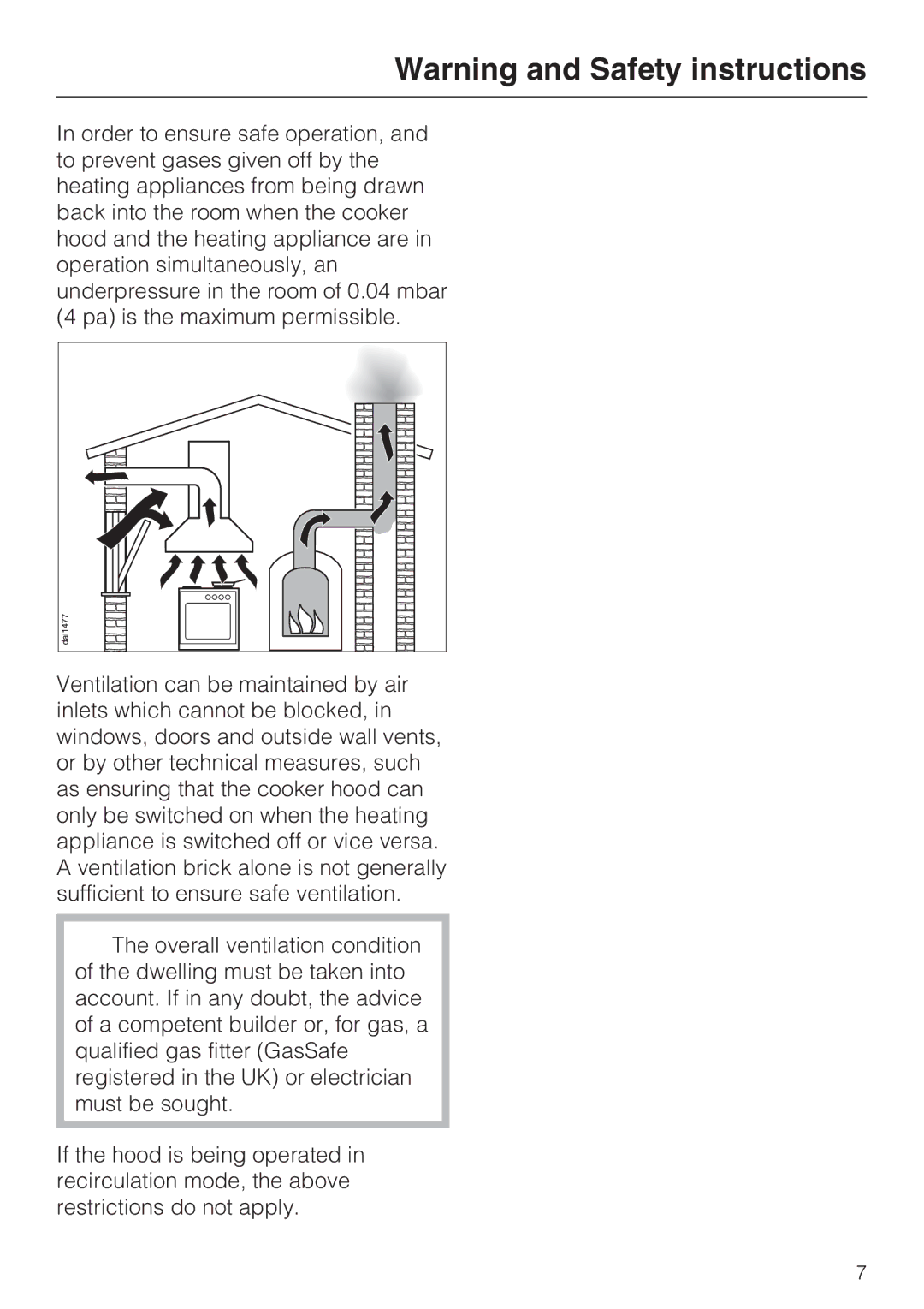 Miele DA 2210, DA 2270 EXT, DA 2250 EXT installation instructions 