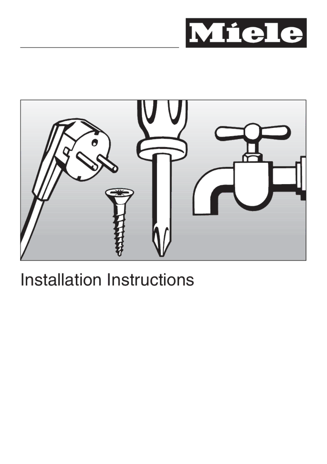 Miele DA 3160, DA 3180, DA3190 installation instructions Installation Instructions 