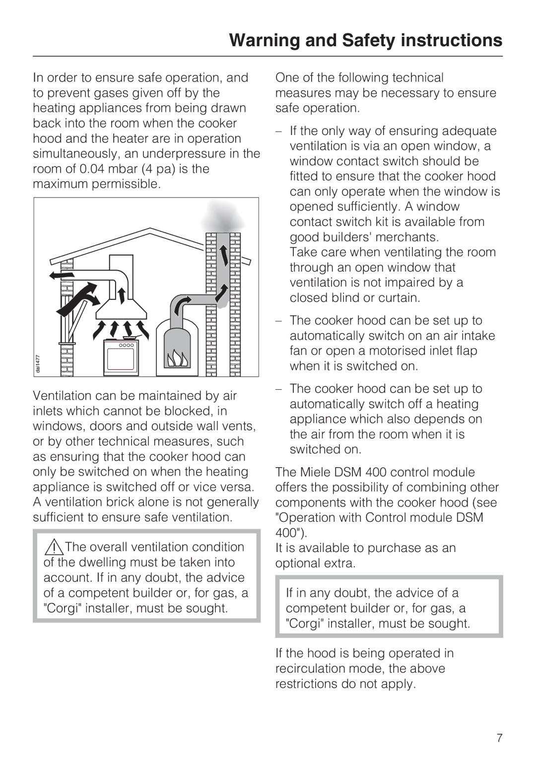 Miele DA 3160 EXT, DA 3190 EXT installation instructions 