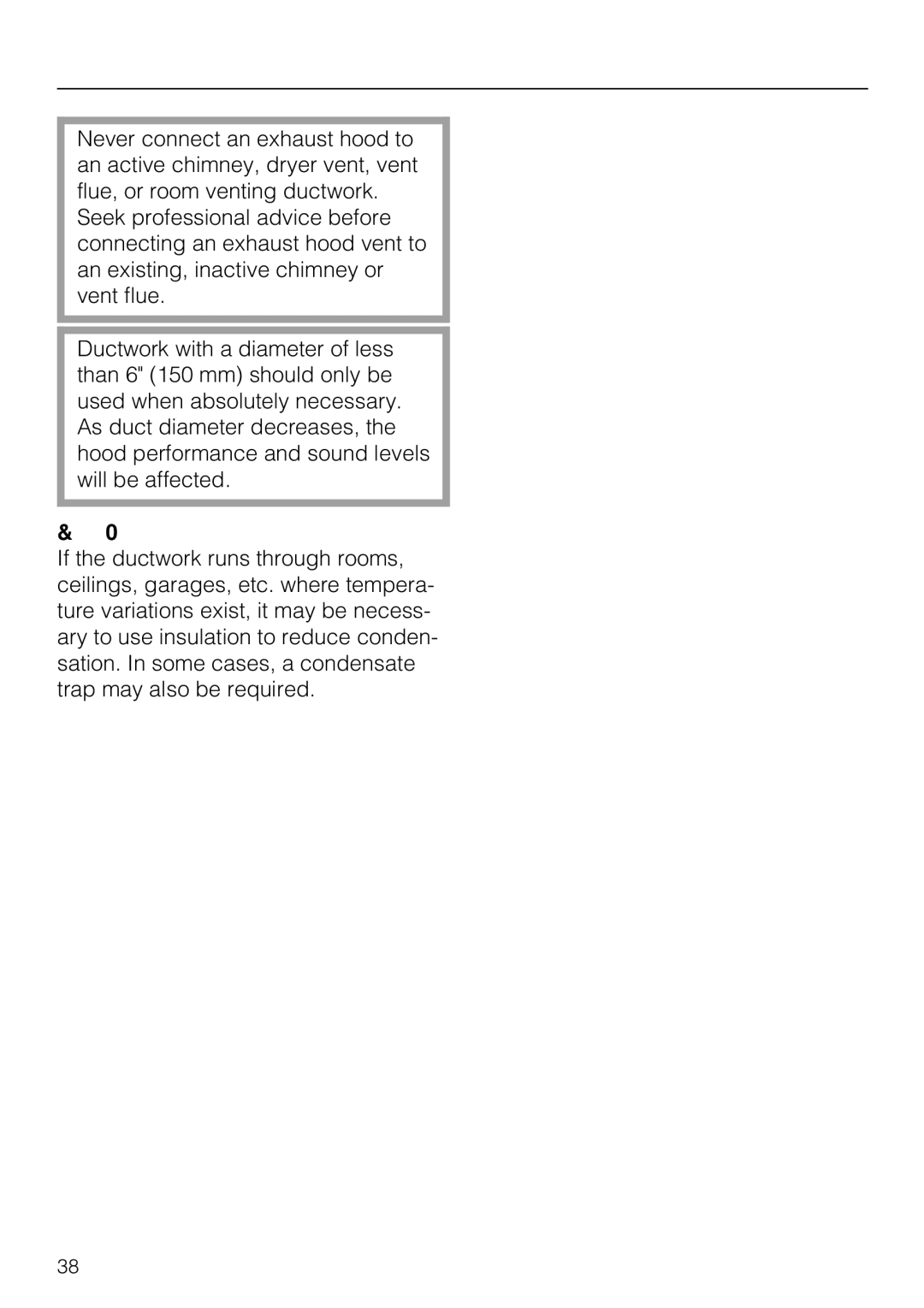 Miele DA 337 I operating instructions Air extraction 