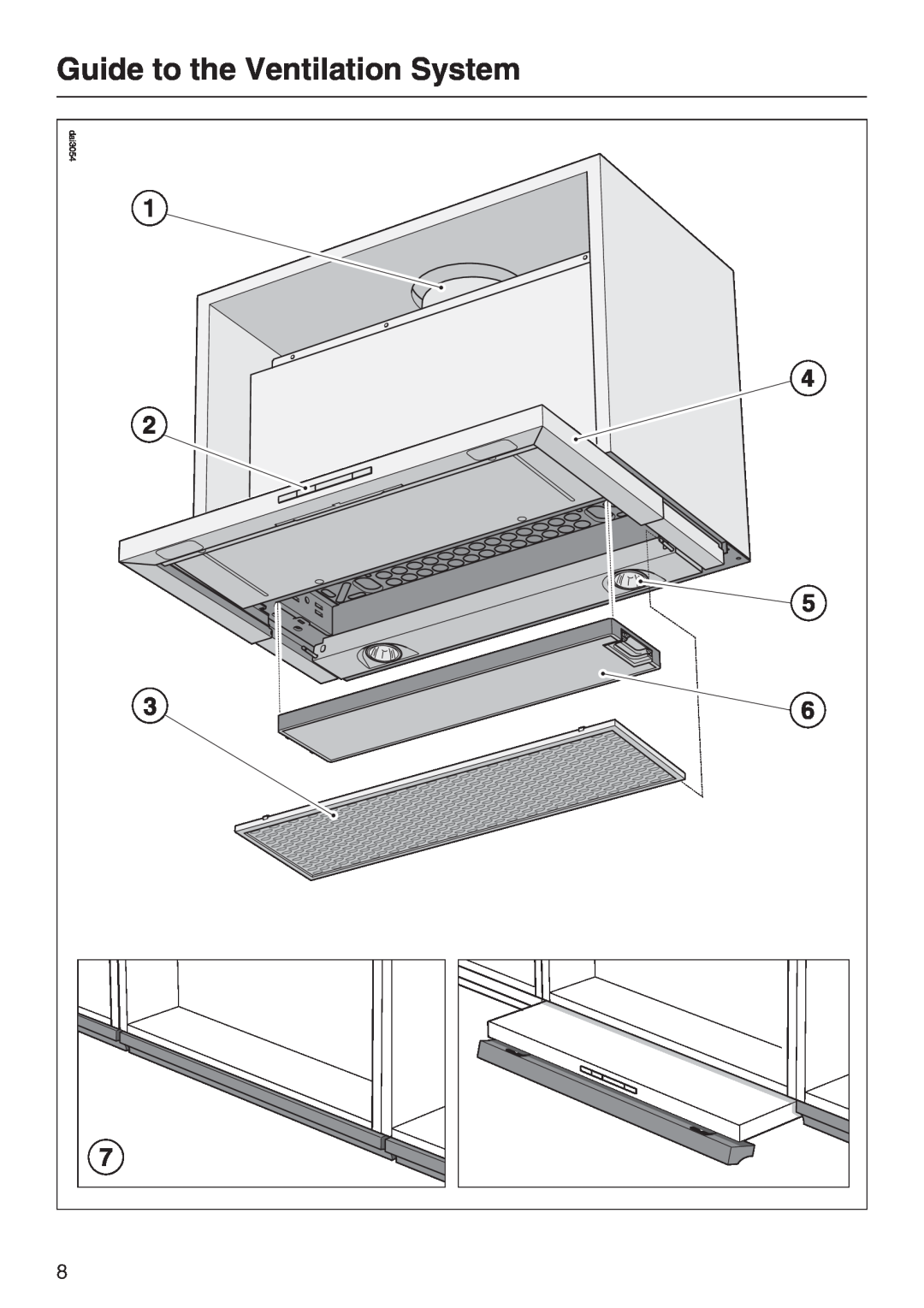 Miele DA 3490, DA 3460, DA 3480 installation instructions Guide to the Ventilation System 