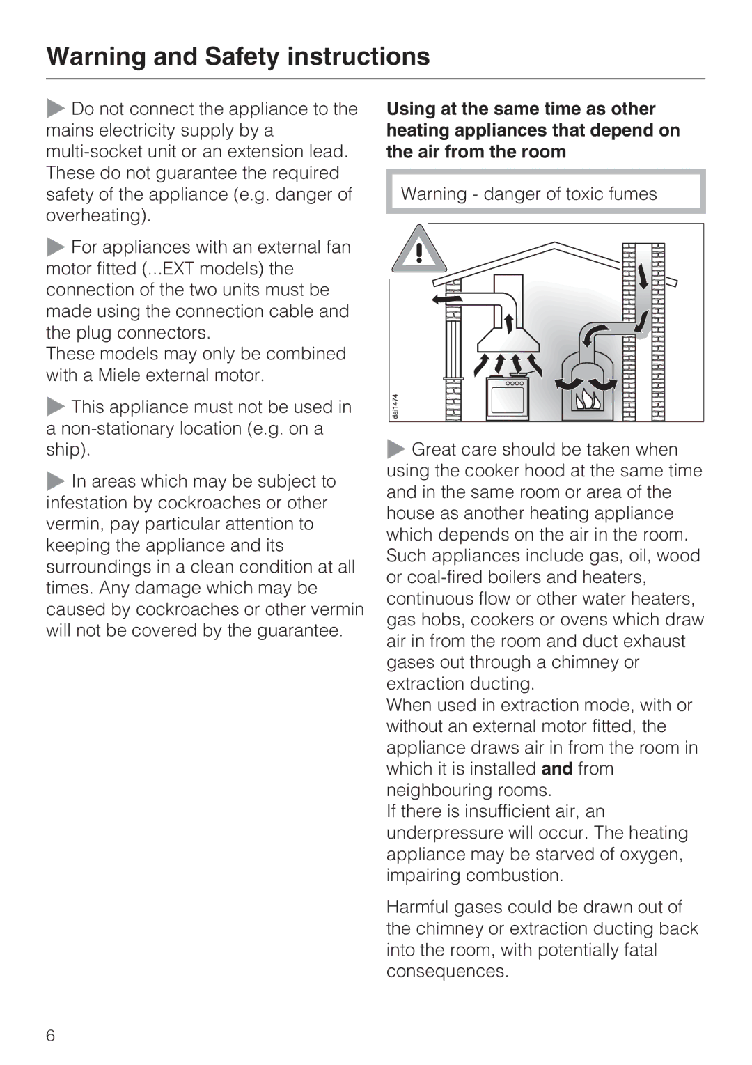 Miele DA 3590 EXT, DA 3560 EXT installation instructions 