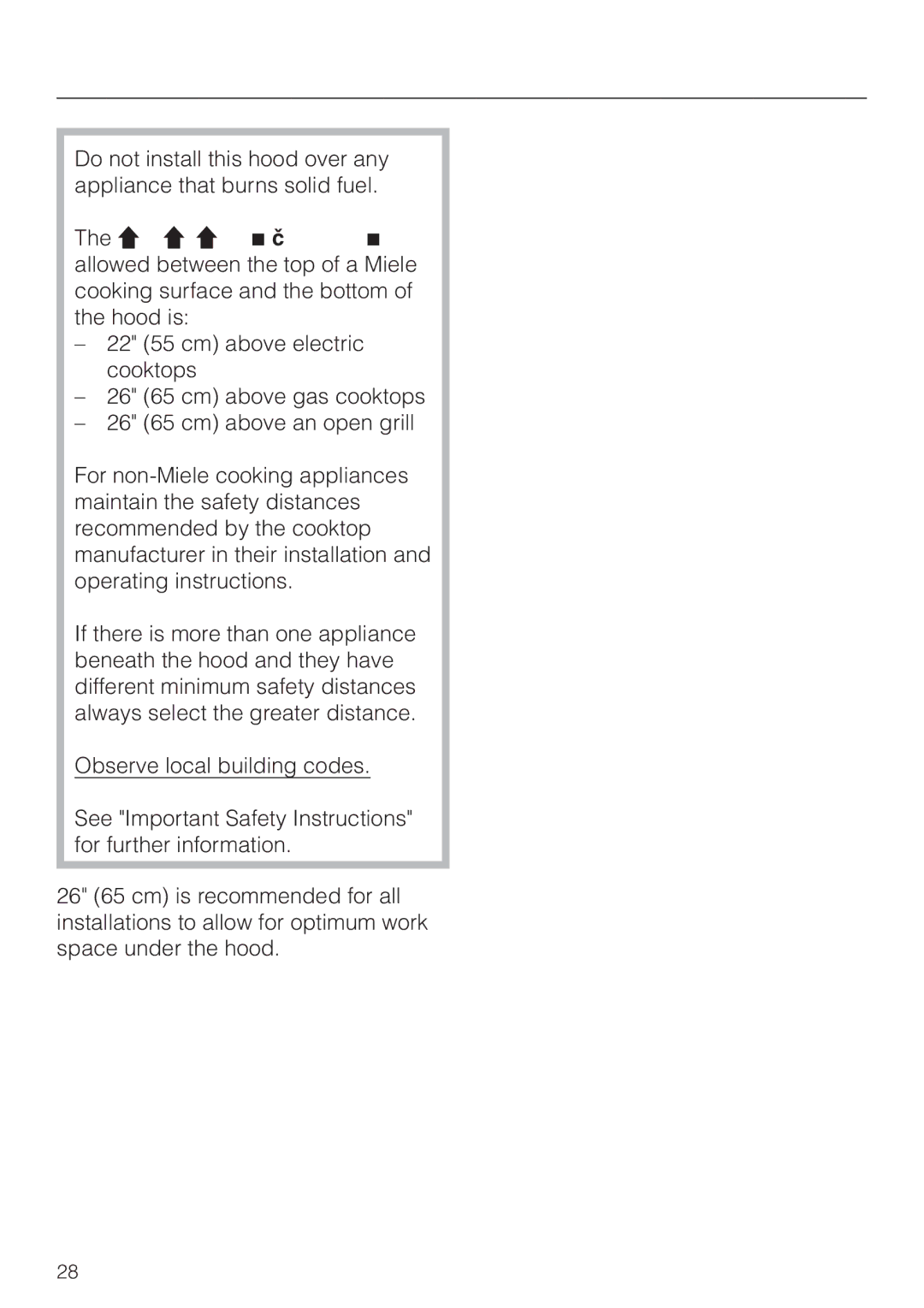 Miele DA 362-75 installation instructions Installation 