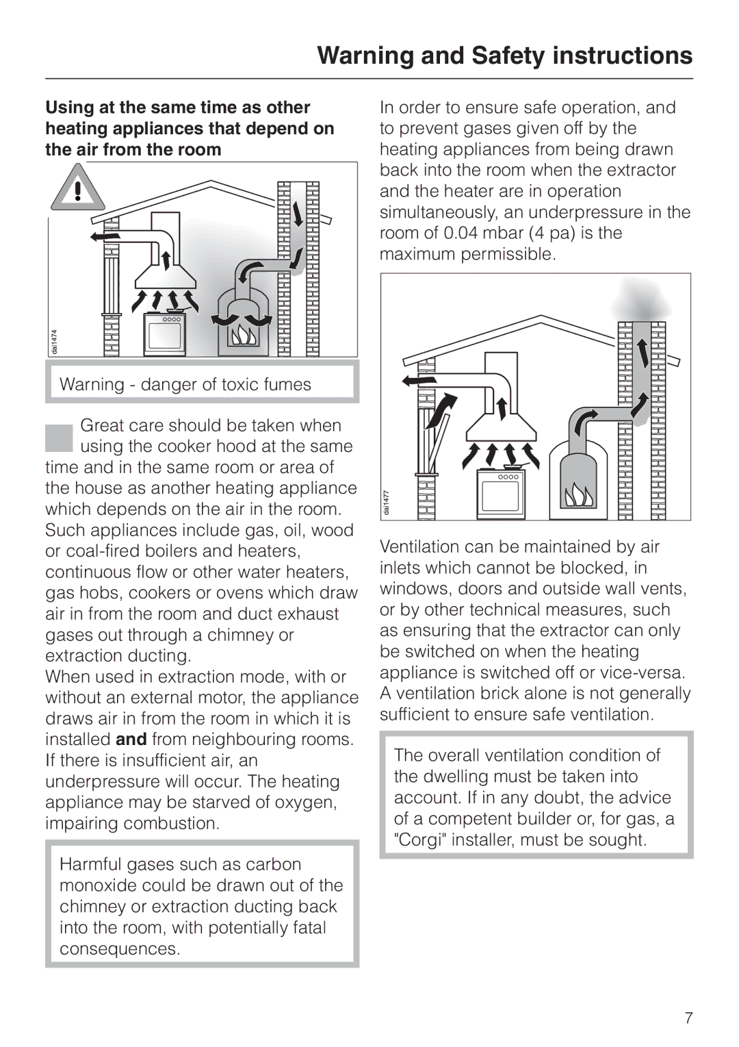 Miele DA 420 V EXT, DA 424 V EXT installation instructions 