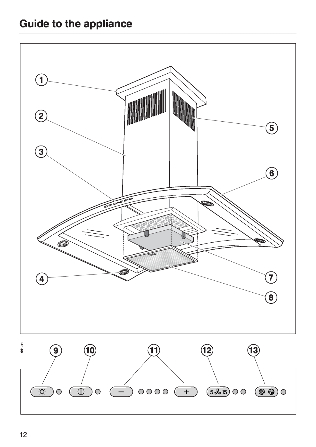 Miele DA 5100 D EXT, DA 5100 D U installation instructions Guide to the appliance 