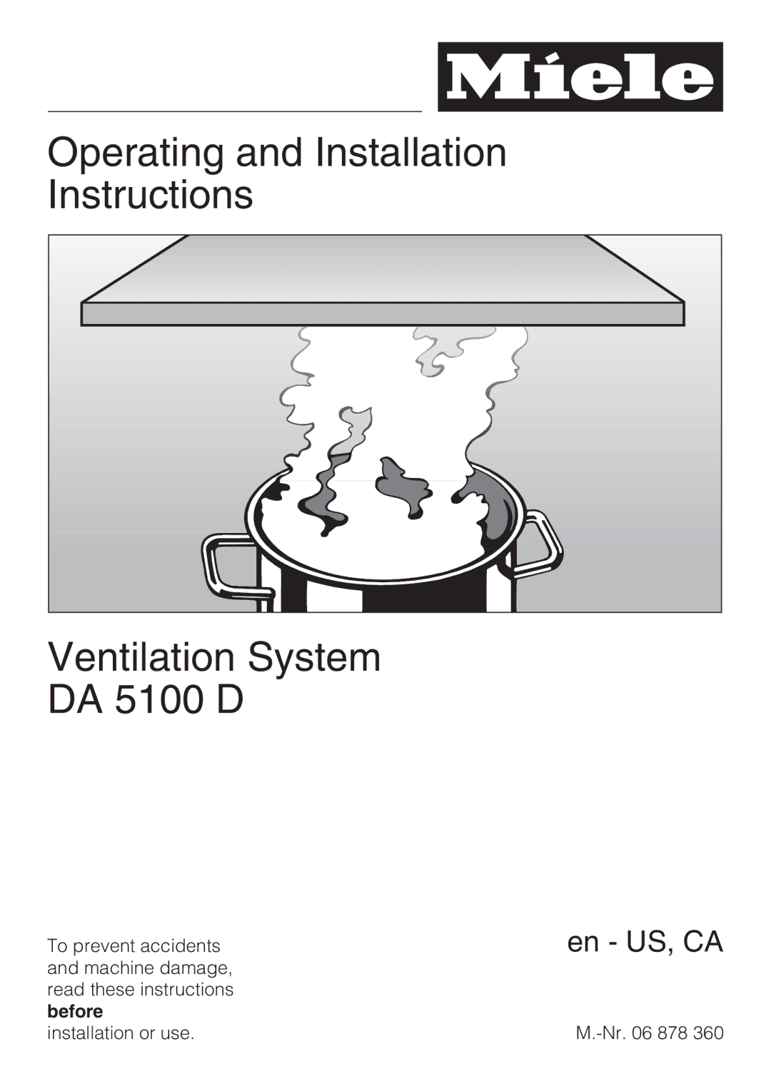 Miele DA 5100 D installation instructions En US, CA 