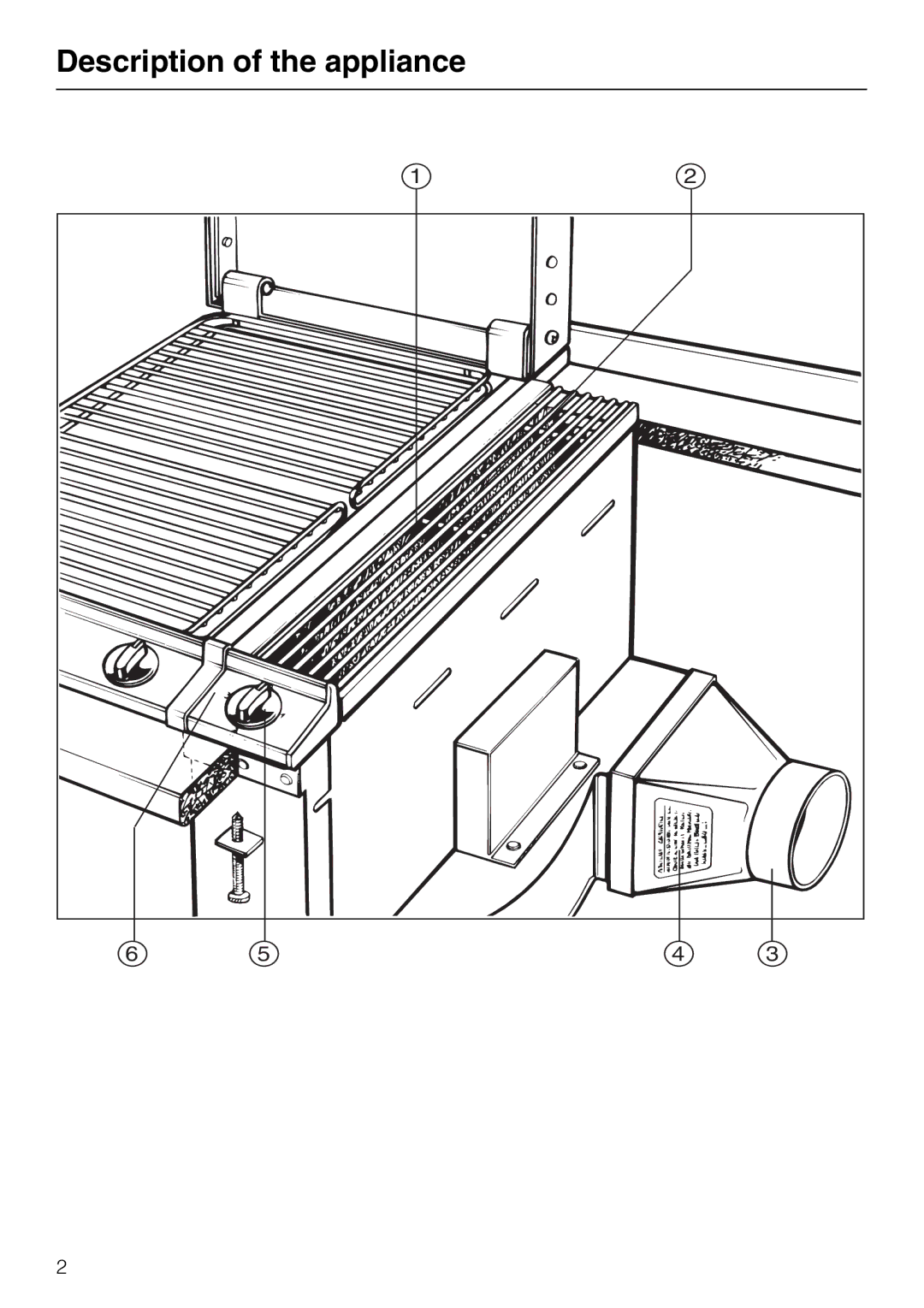 Miele DA 8-2 manual Description of the appliance 