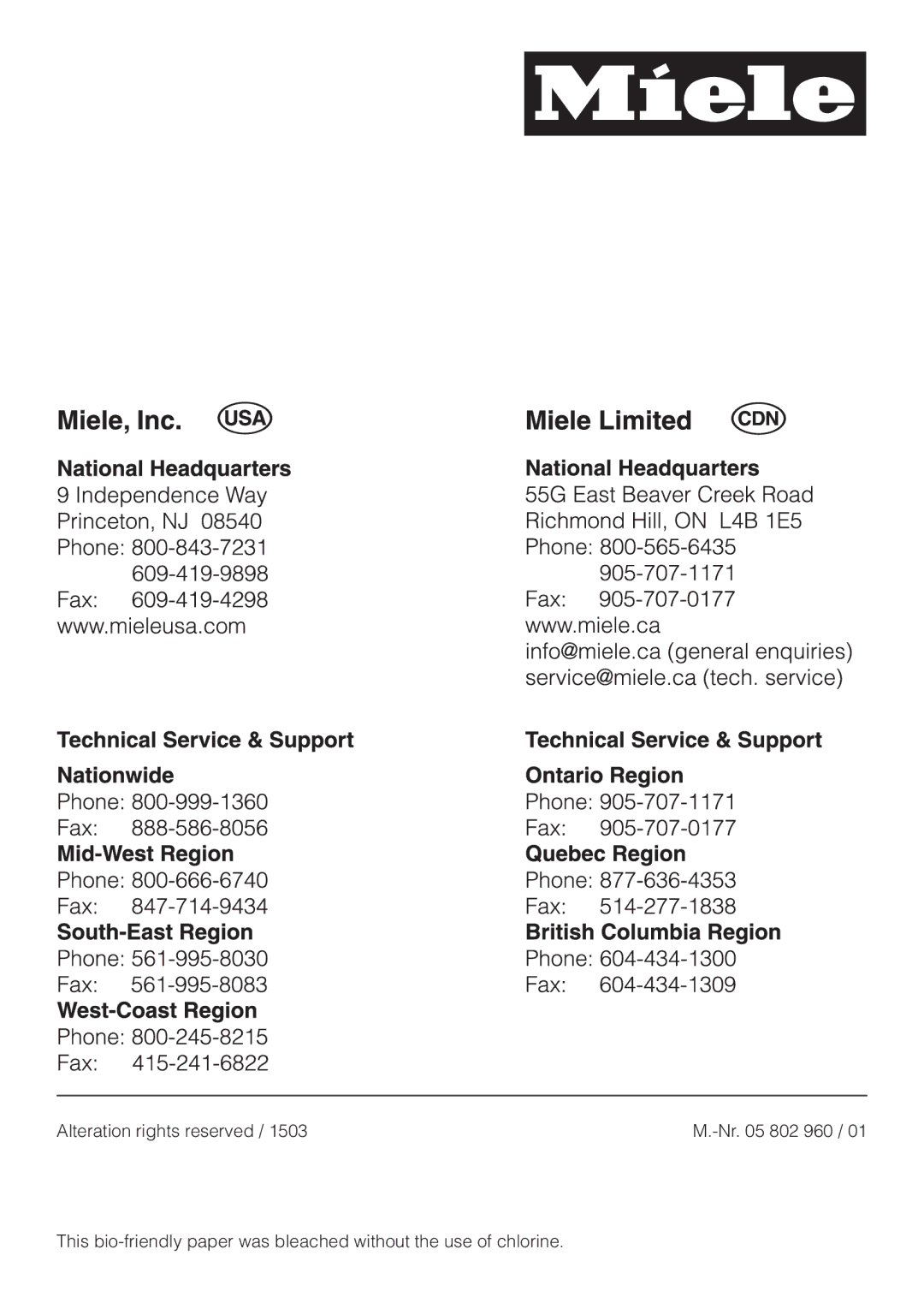 Miele DA 251, DA259-3, DA252-3 installation instructions Alteration rights reserved 