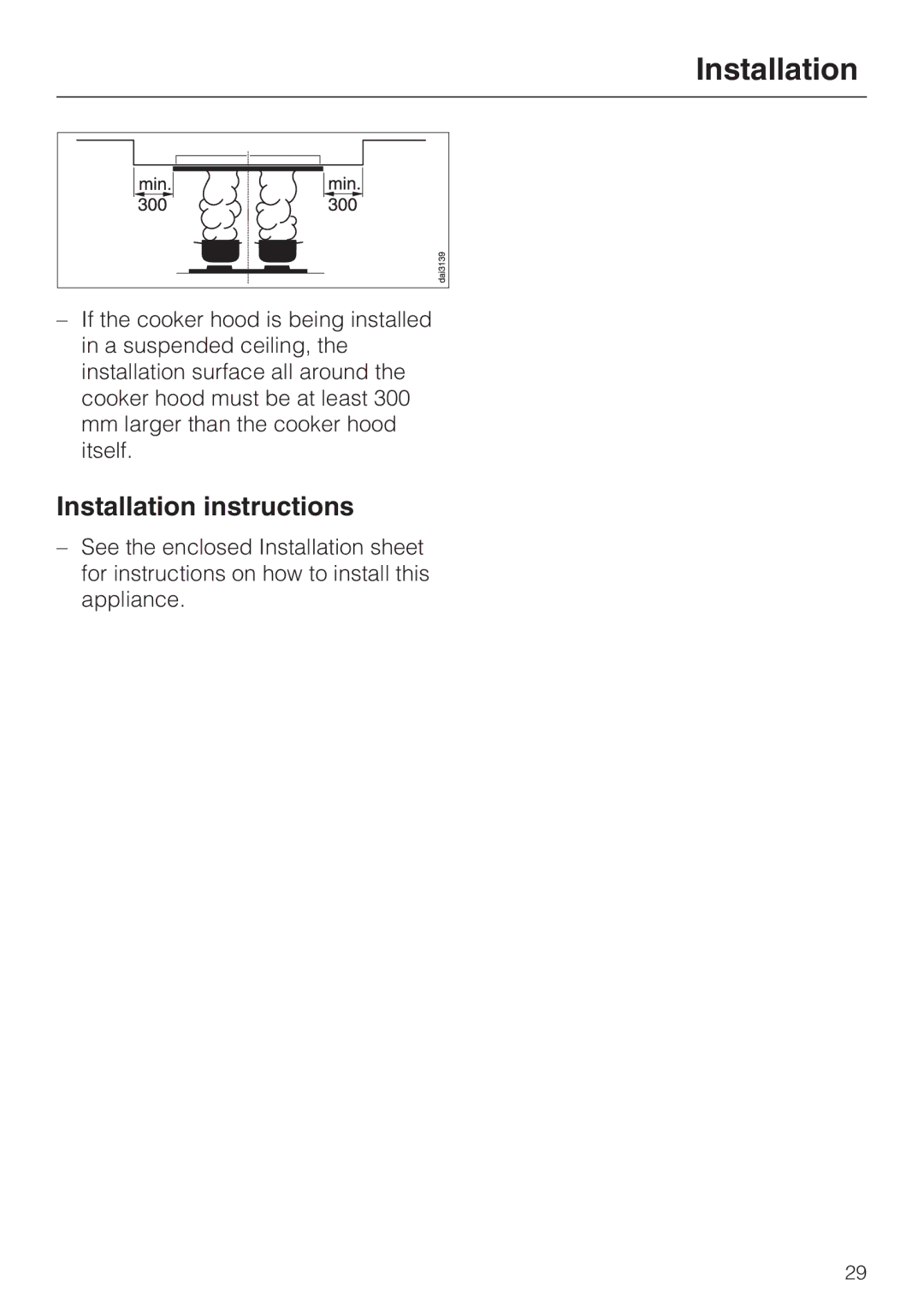 Miele DA2900EXT installation instructions Installation instructions 