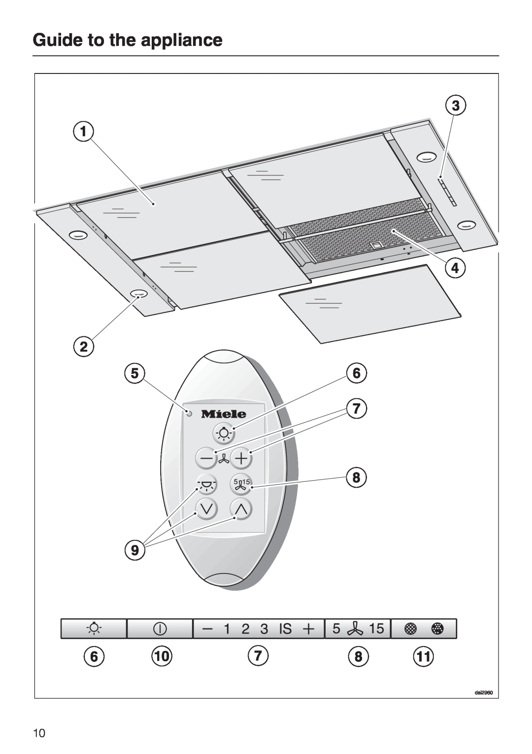 Miele DA2900EXT installation instructions Guide to the appliance 