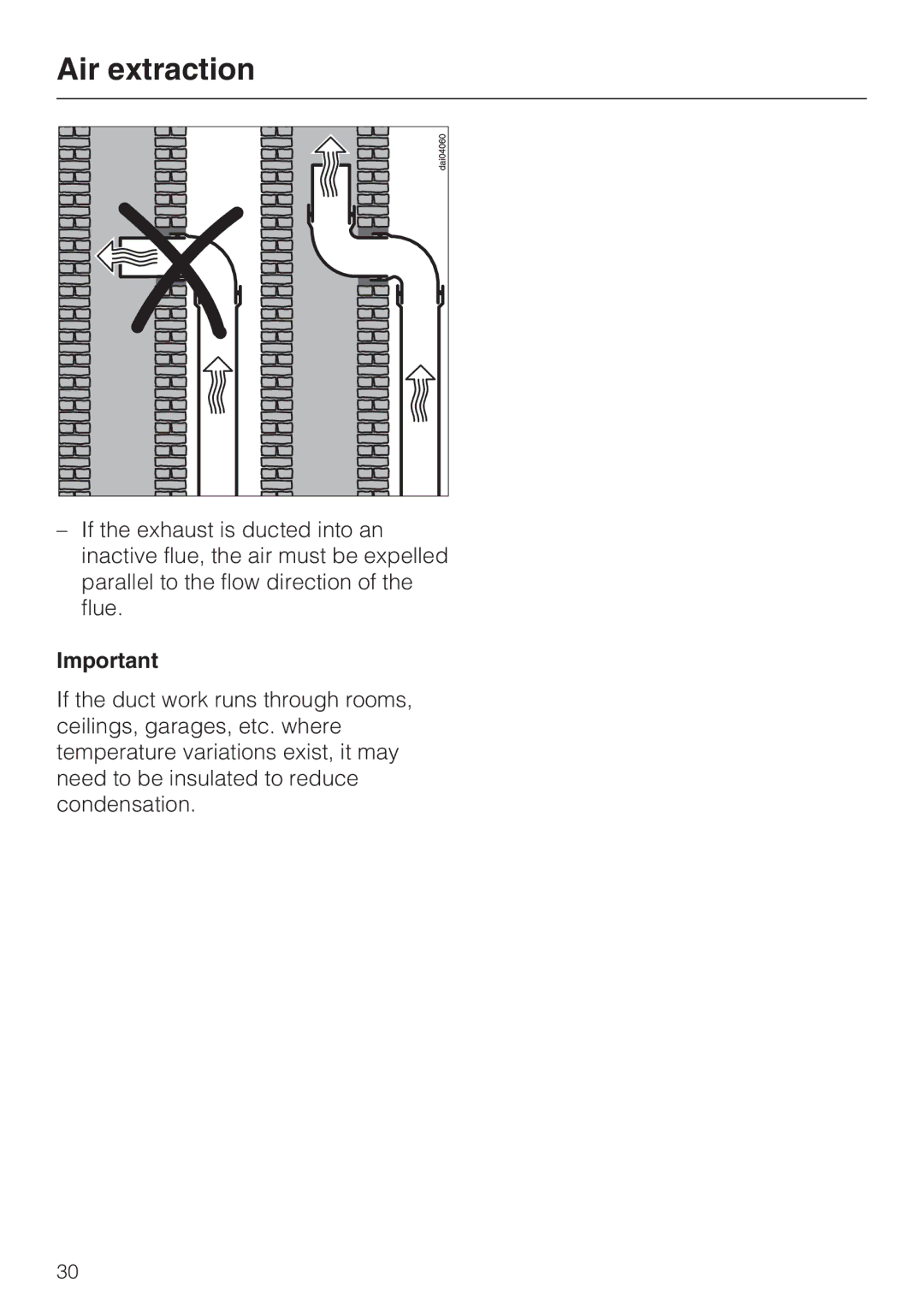 Miele DA5000D installation instructions Air extraction 